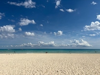 Beach. 5 minutes walk from hotel lobby