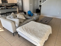 Small couch and different couch and no chairs like the post.