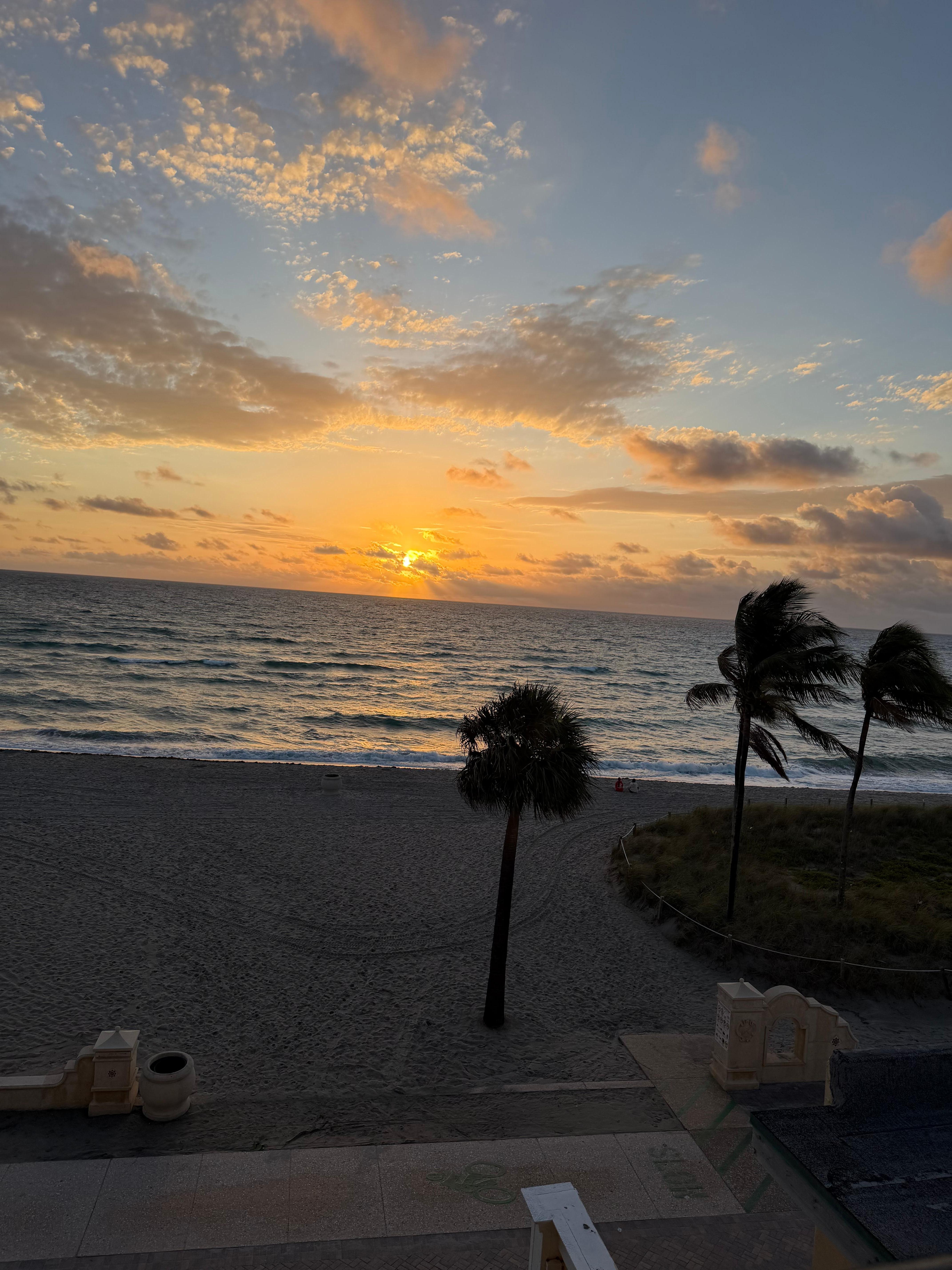 Sunrise from the boardwalk 