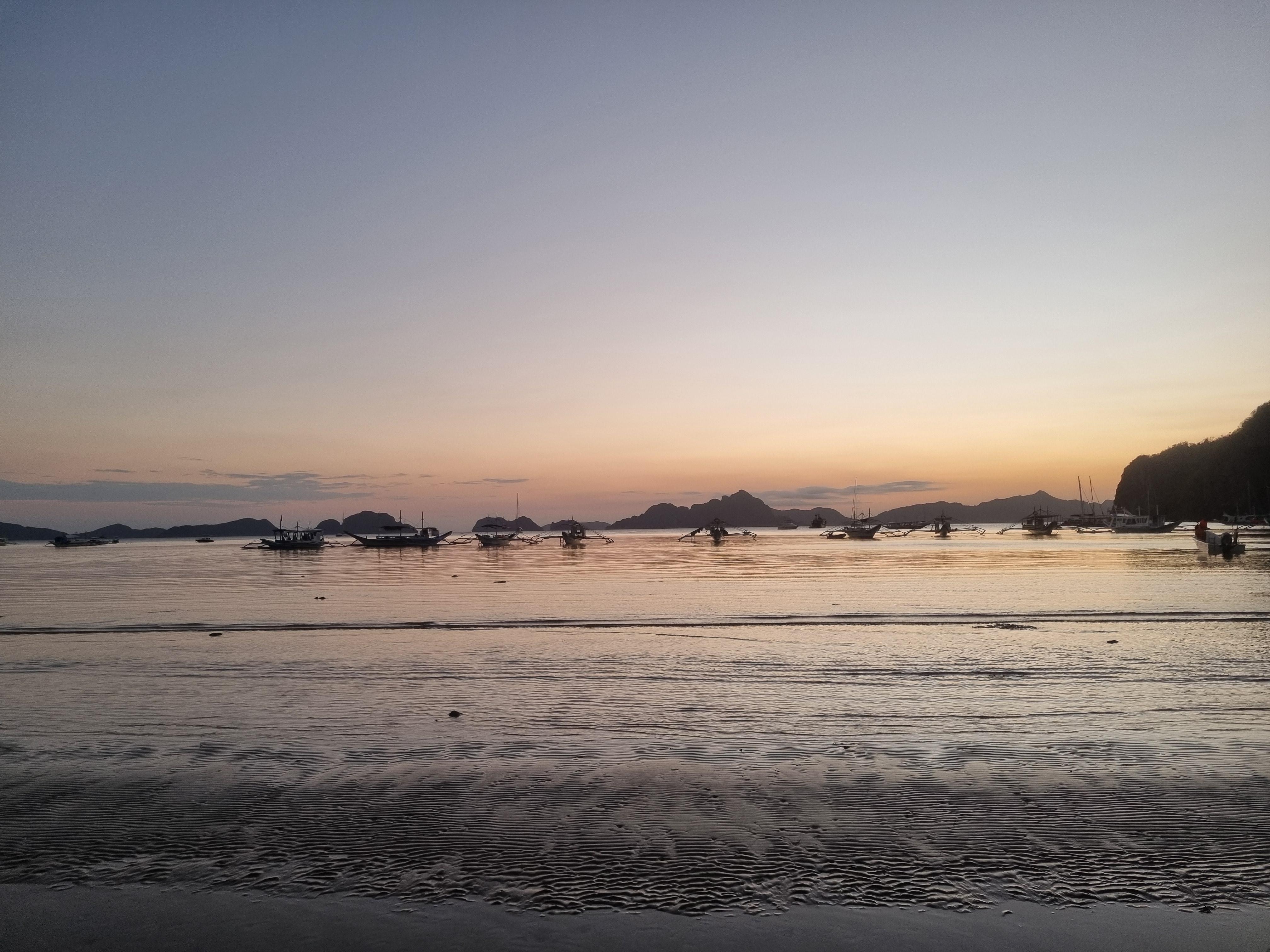 Sunset from out the front 