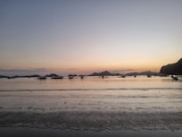 Sunset from out the front