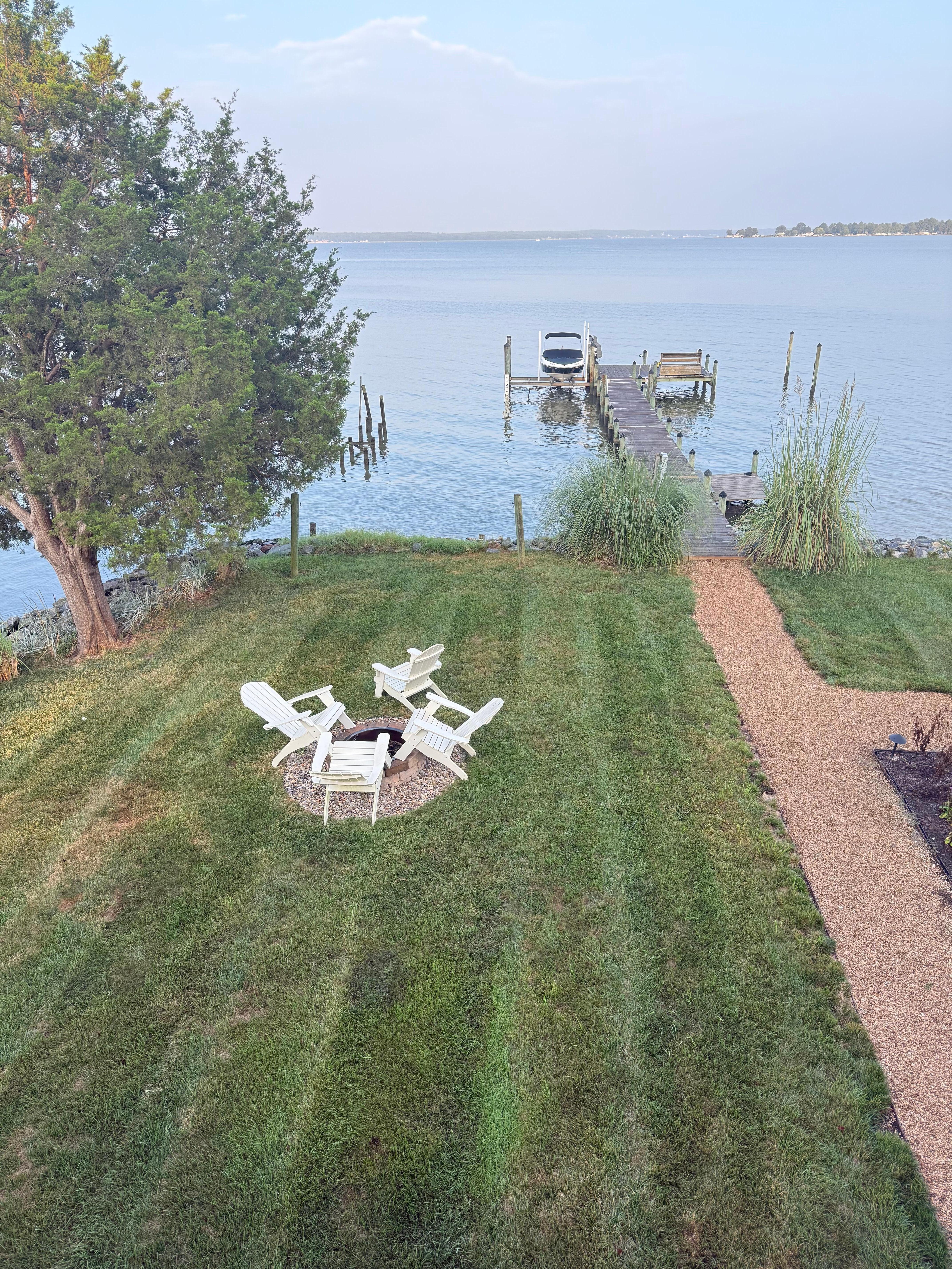 View from the upstairs porch 