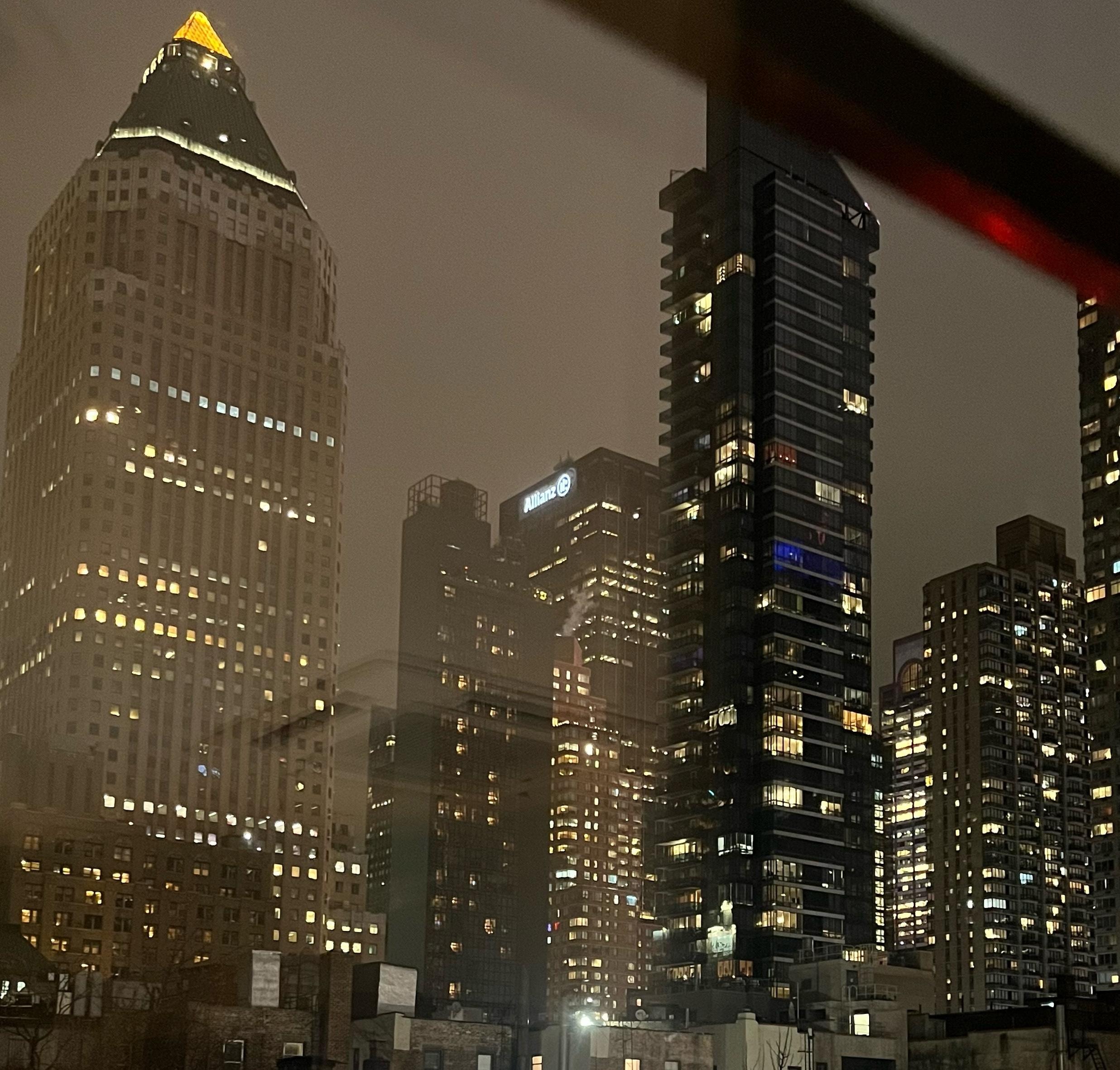 Our view of the skyline from our third floor room at the Hotel Scherman…spectacular!