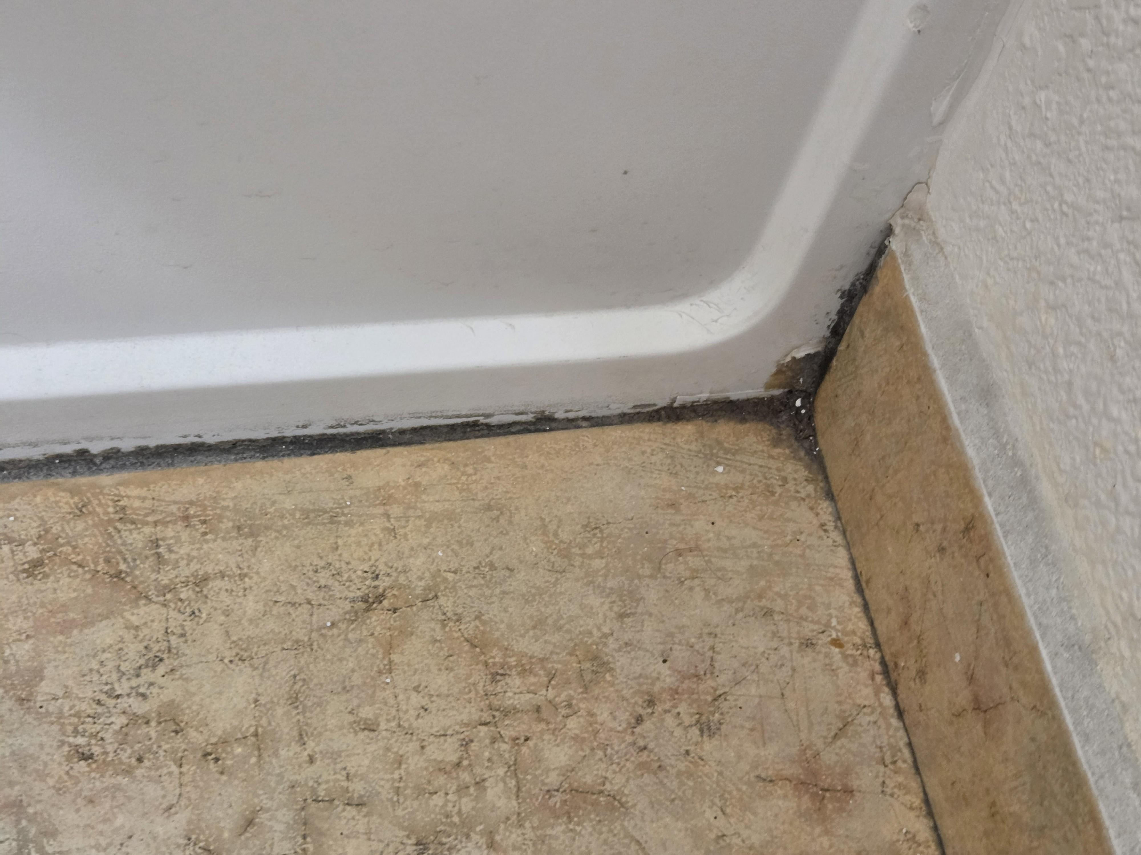 The corners in the bathroom were filthy.