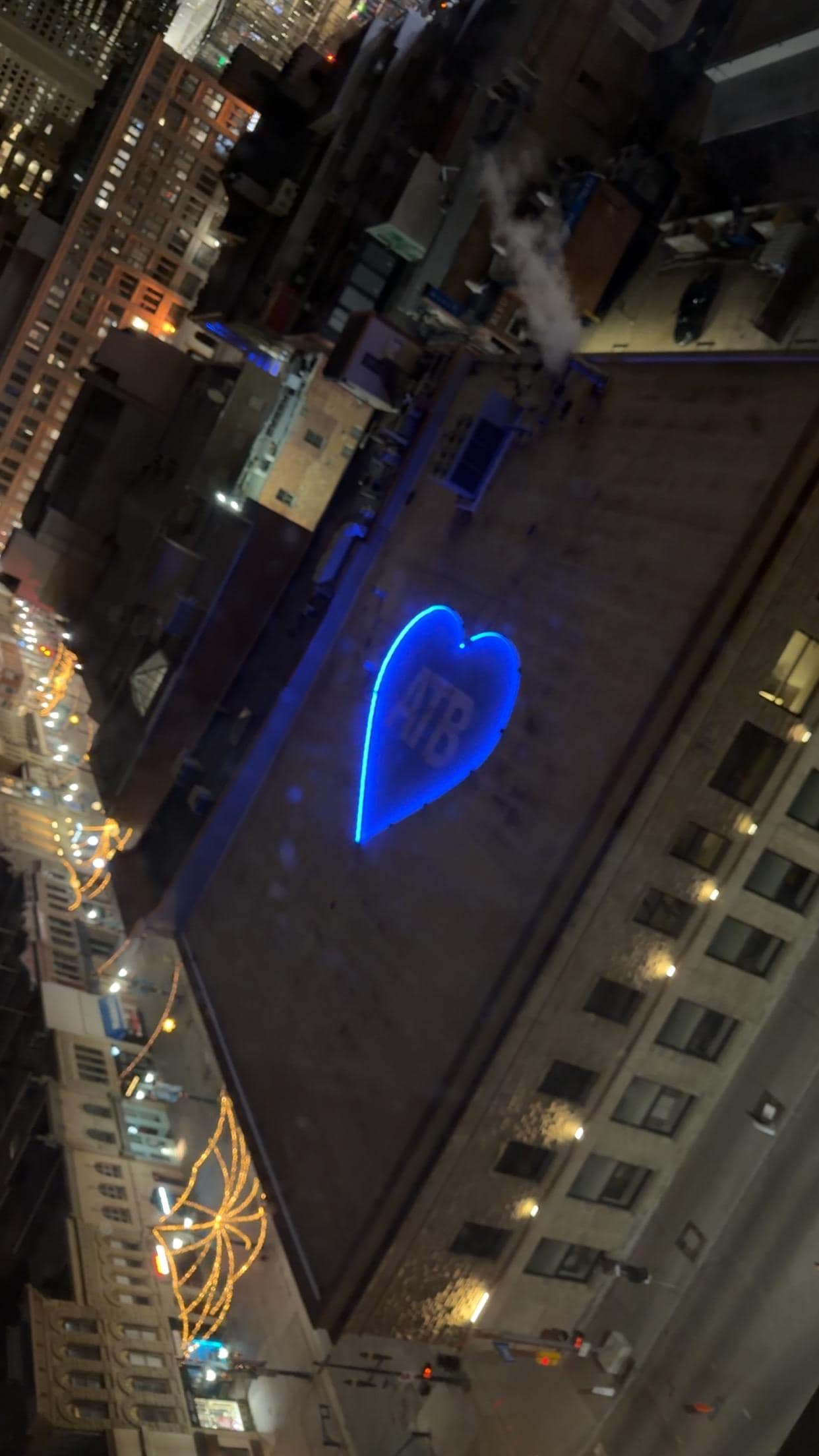 View from our room on Valentine’s Day, perfect 💙 also has a great view of the tower from bathroom, corner room 1001, 10th floor 