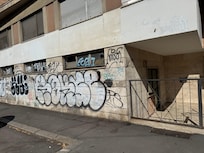 Outside building