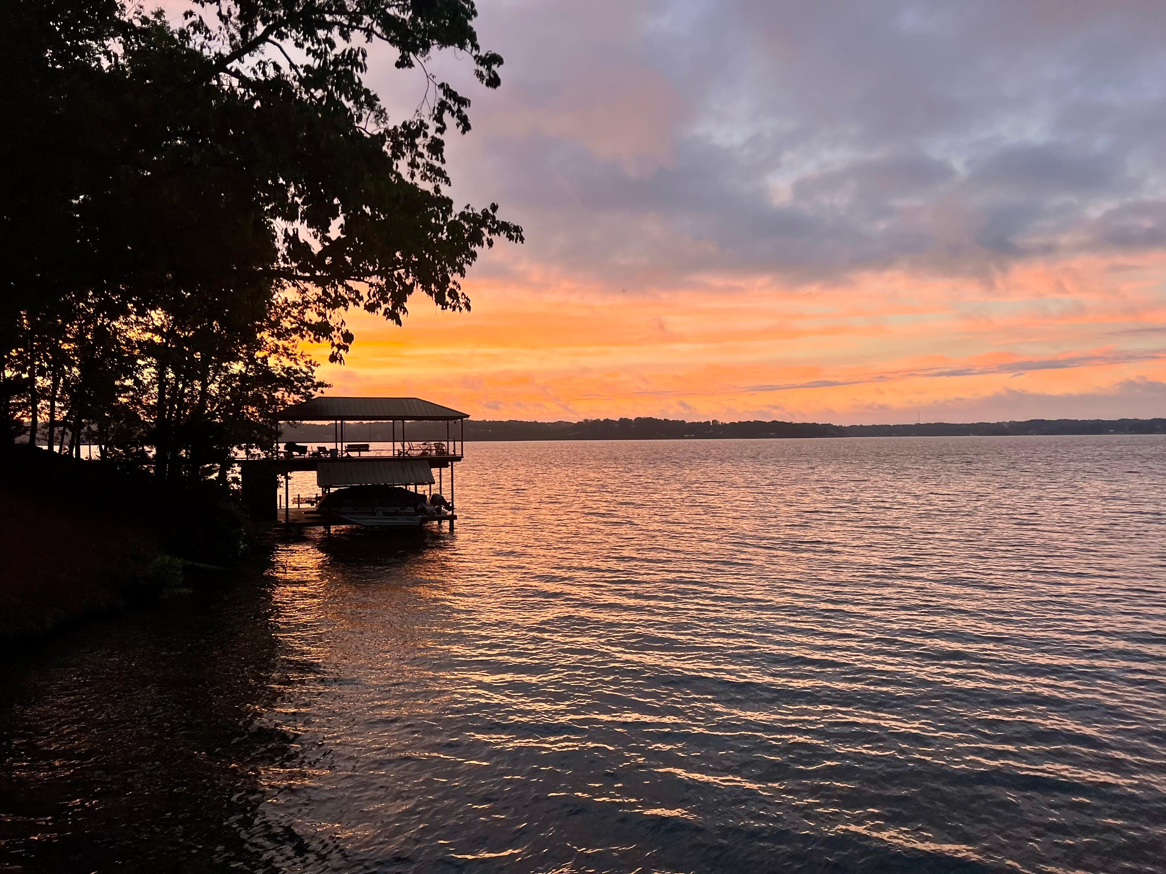 Sunset on the lake