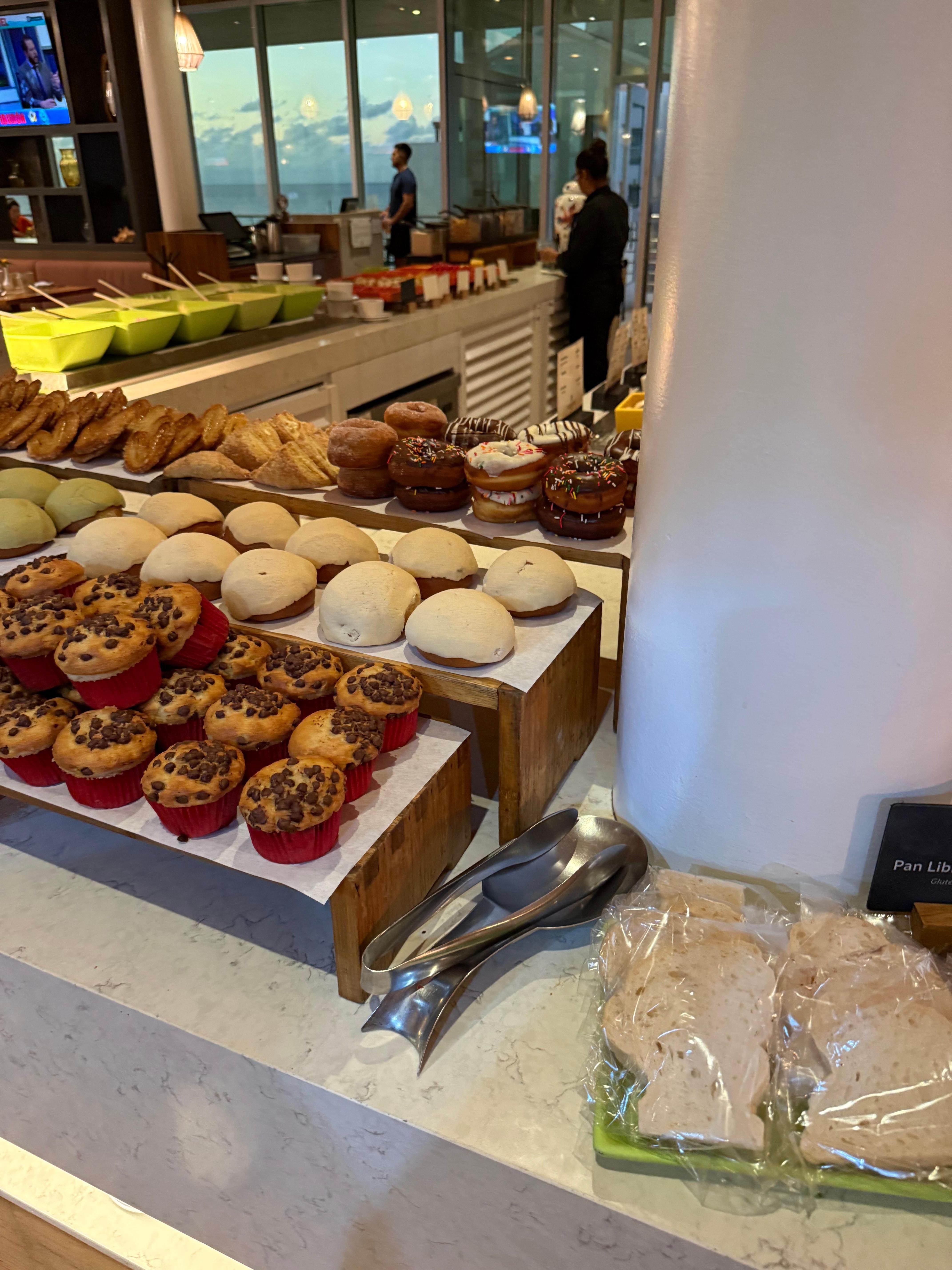 A little snippet of the breakfast buffet— carbs!