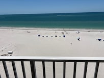 Balcony view! Not a busy beach!