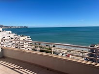 Uitzicht vanaf het balkon