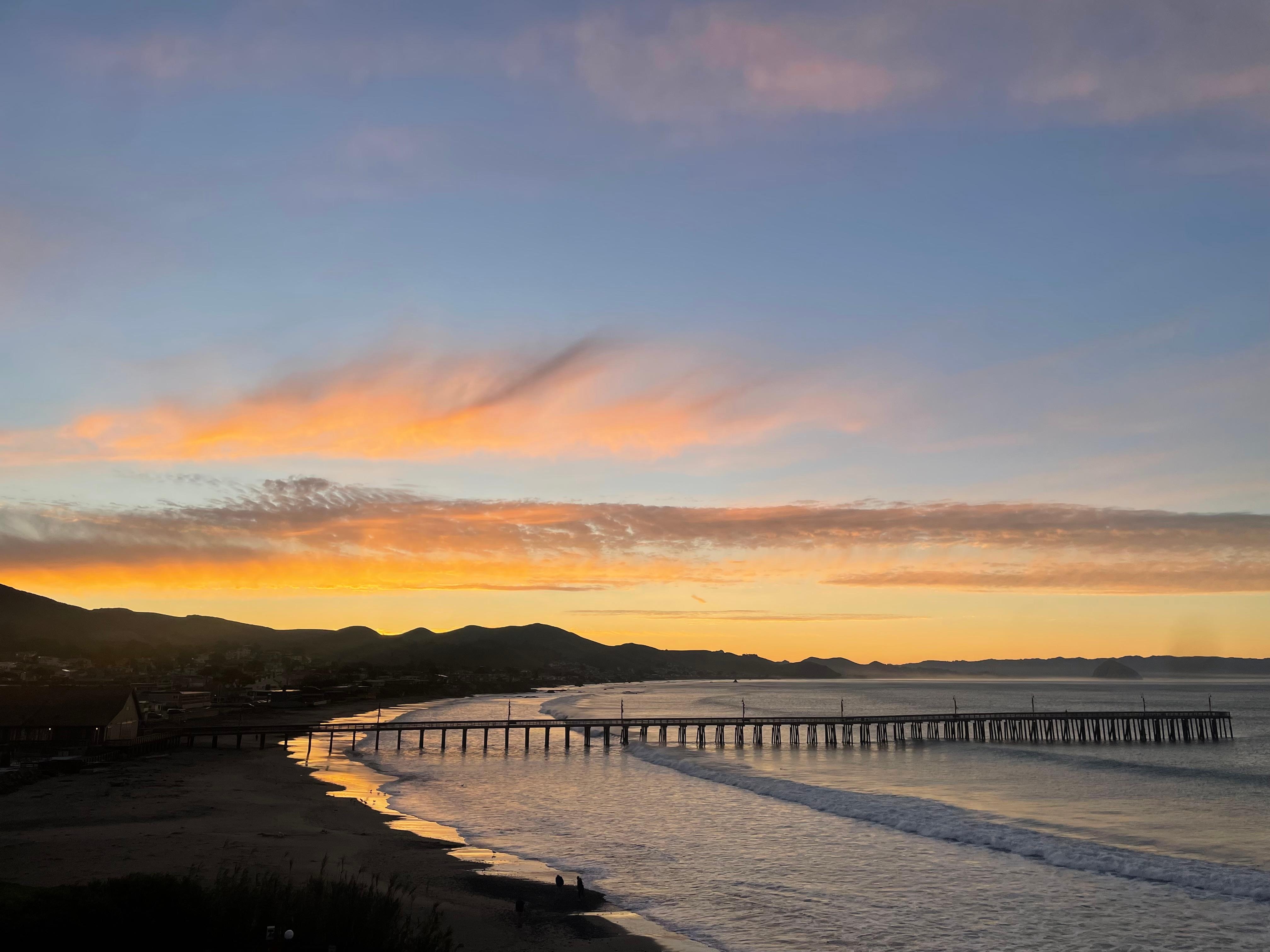 Sunrise from balcony.