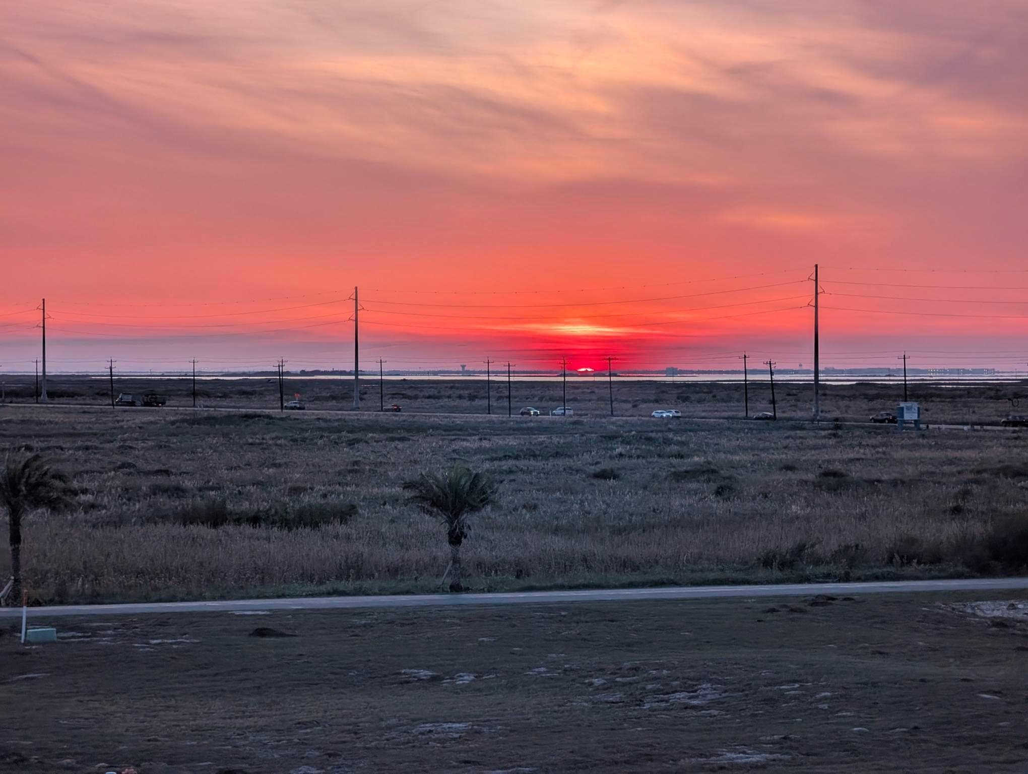 Sunset from the deck