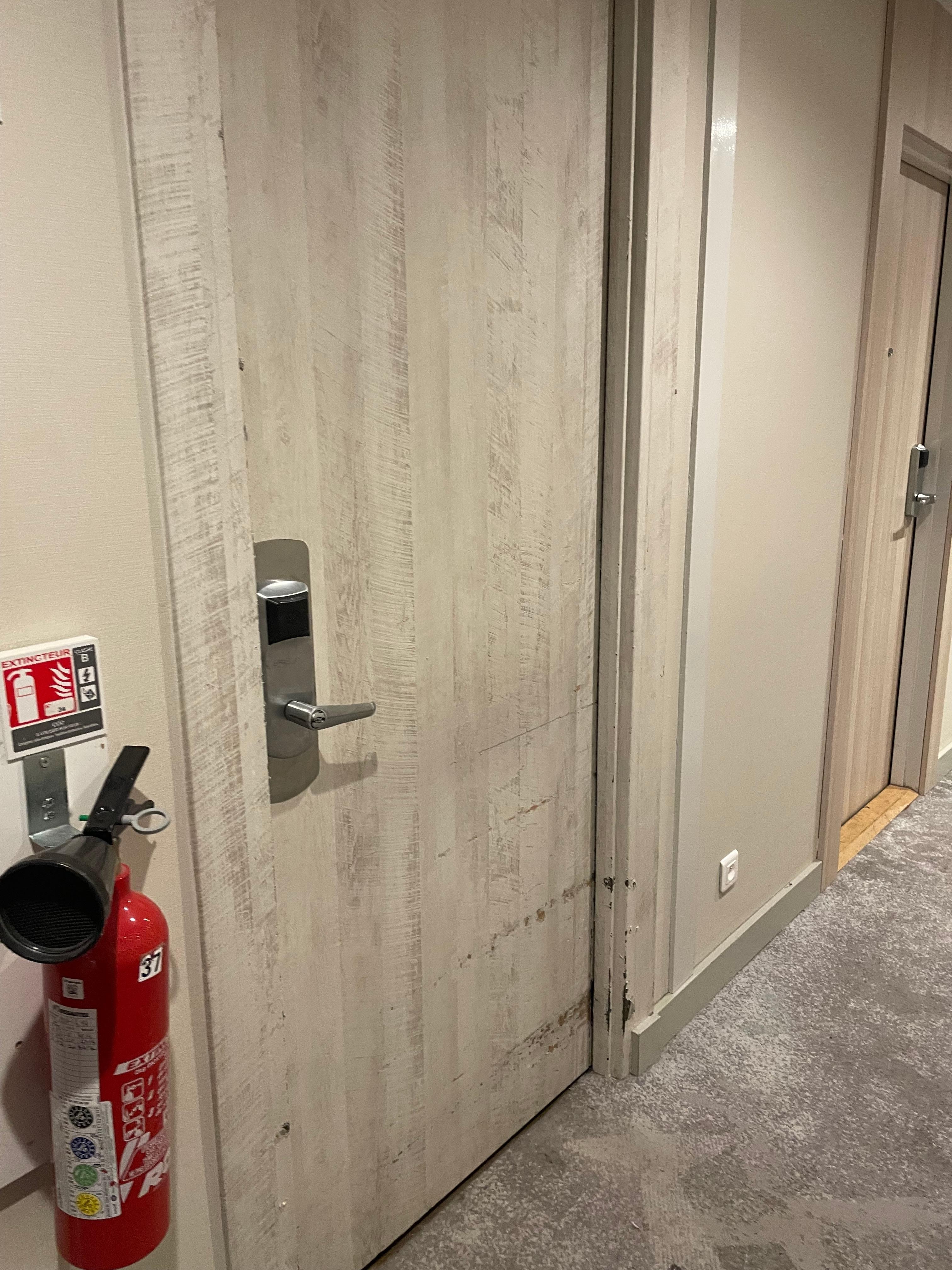 On the hallway walking to our room, 1st floor.