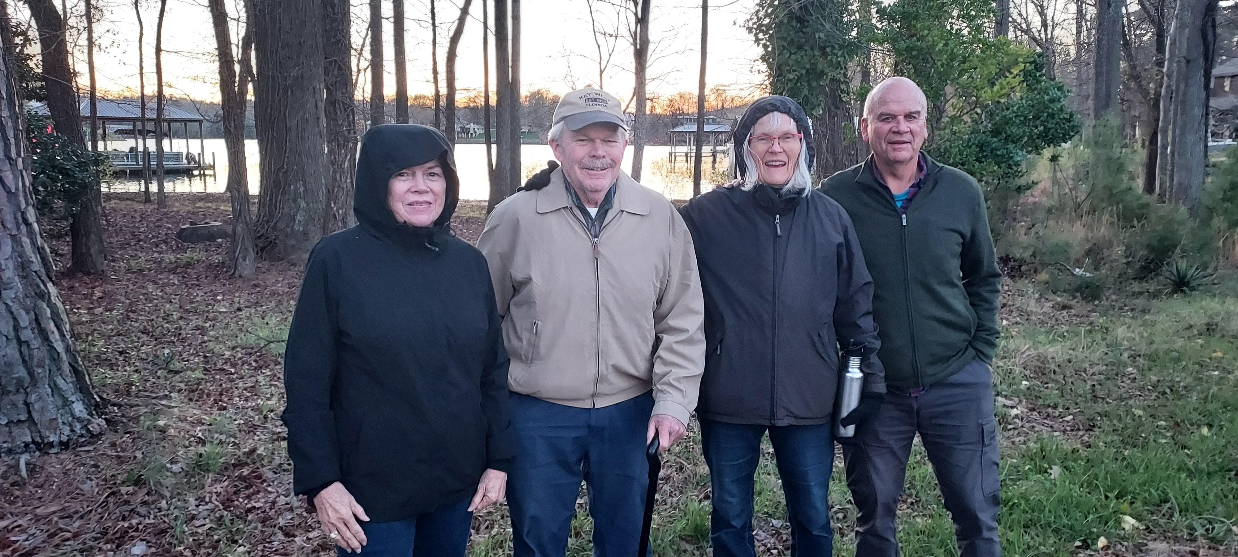 One of our walks on a cooler day.