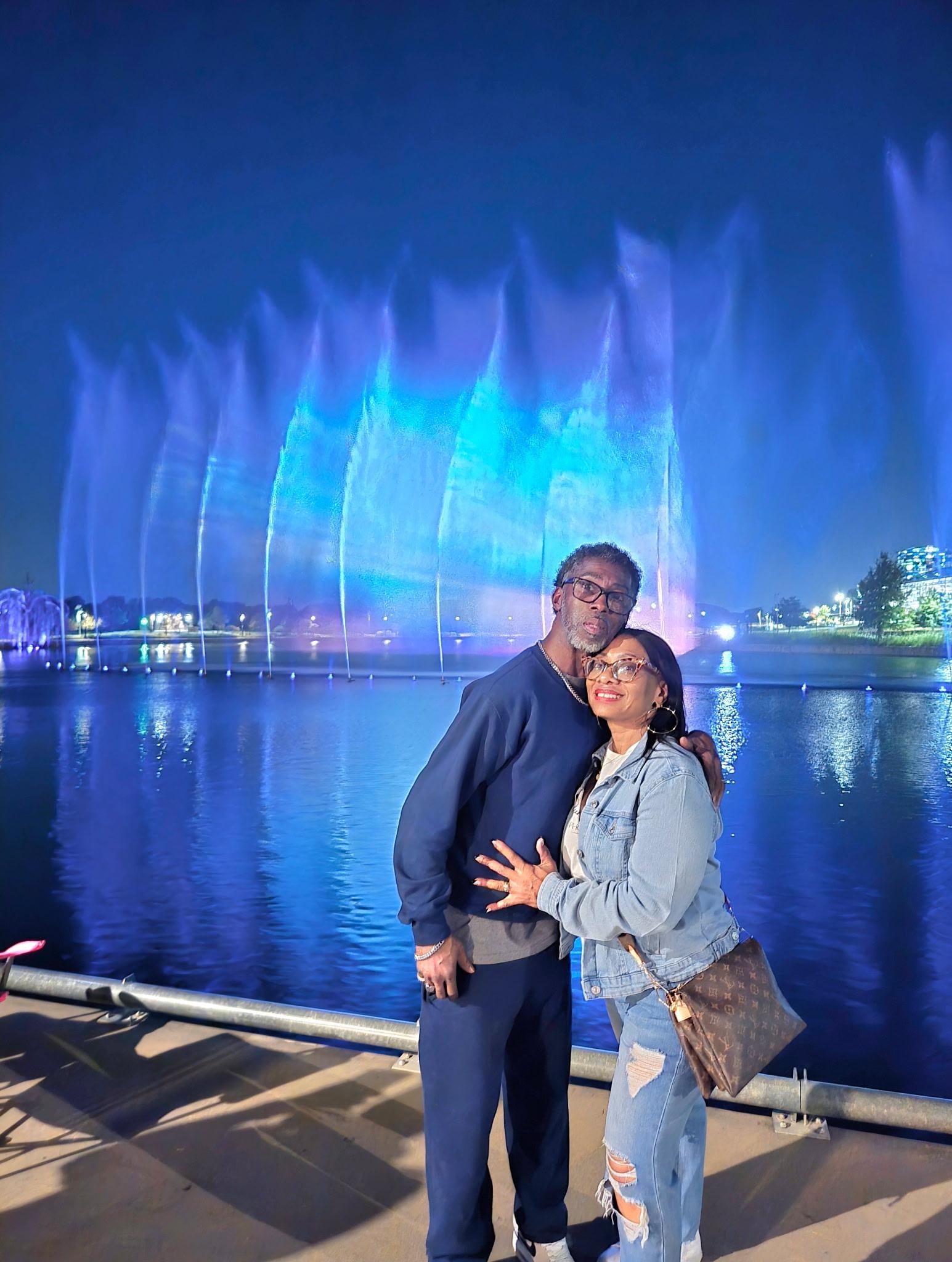 The water show was amazing.