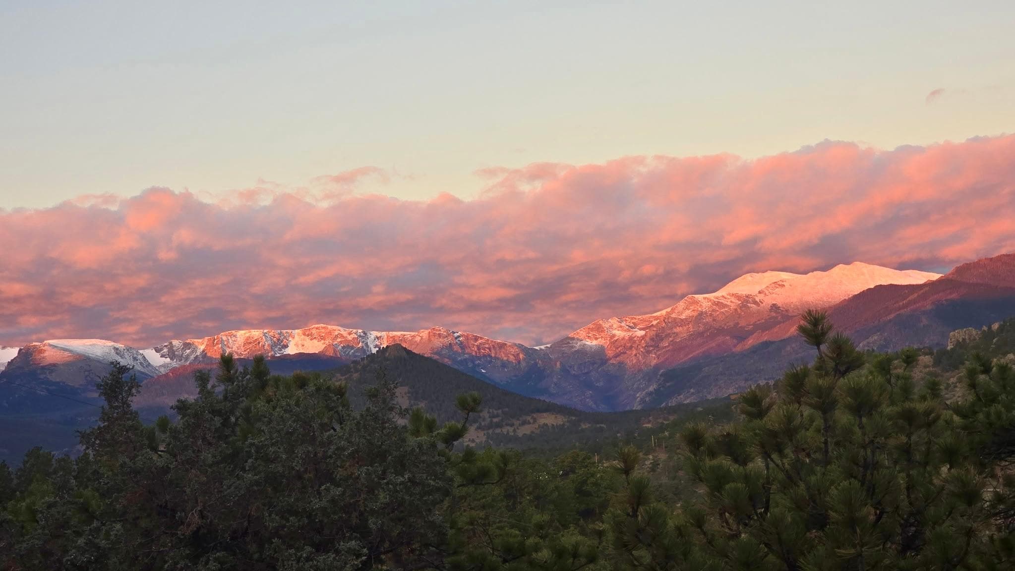 Sun rise from the deck