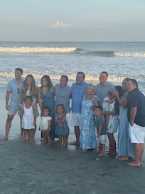 Family photos on the beach