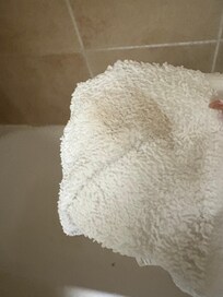 Tub — I ended up scrubbing it down with soap and water .