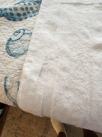 Soiled bath mat