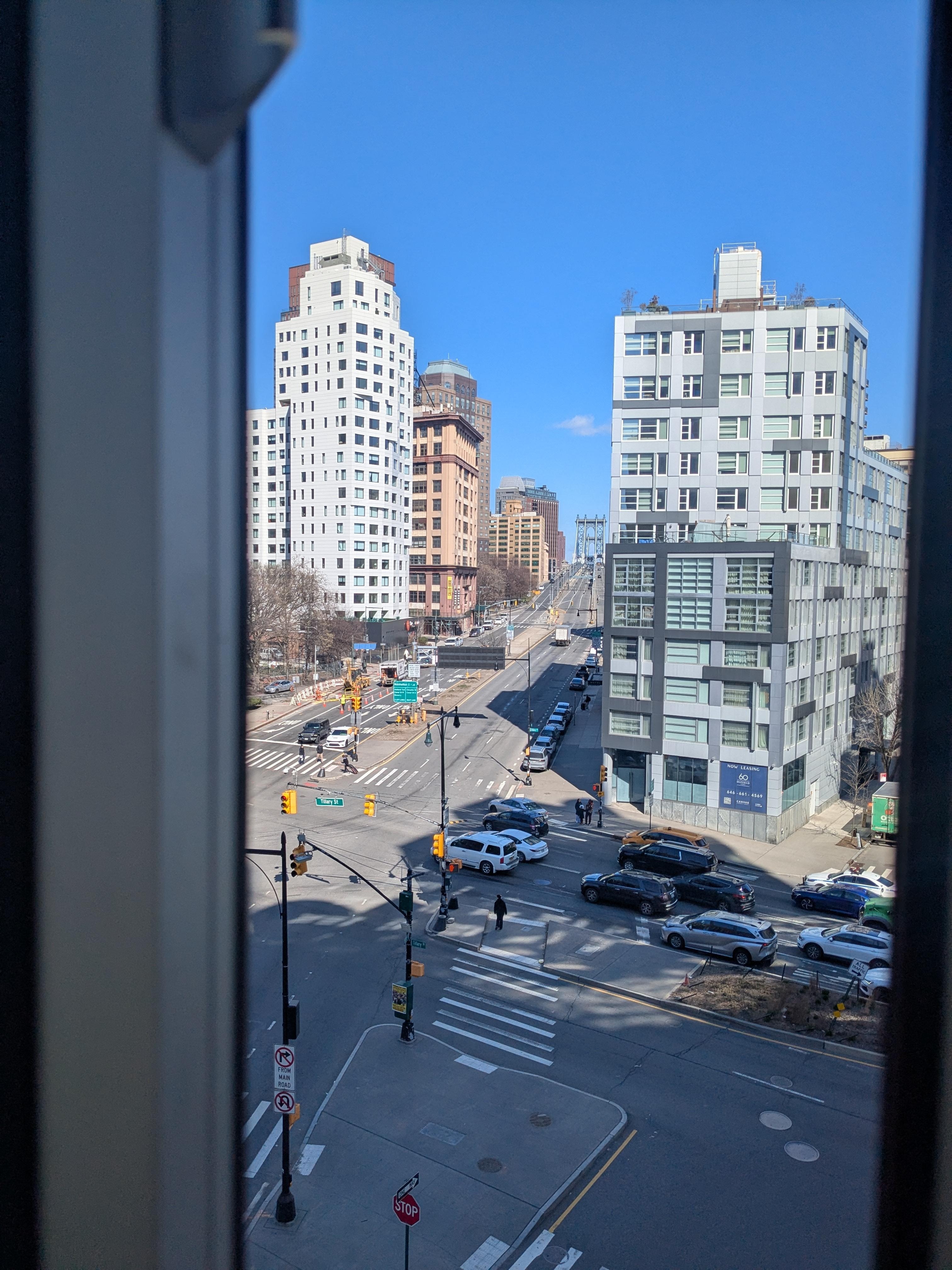 View out of our 6th floor window