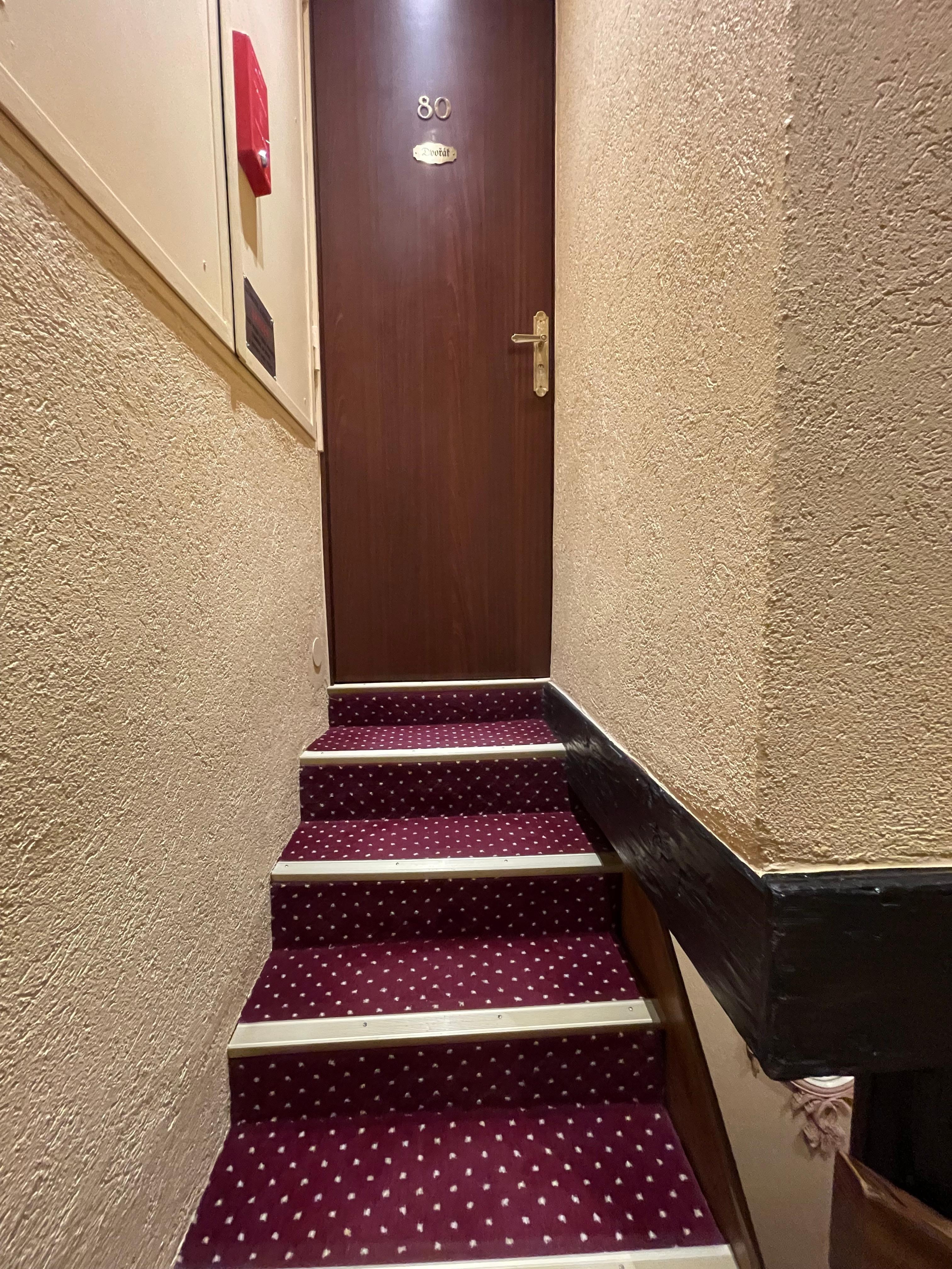 extra stairs to room 80