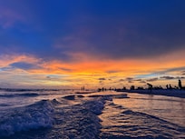 Siesta Key Beach at sunset
