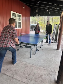 Ping Pong tourneys every morning.