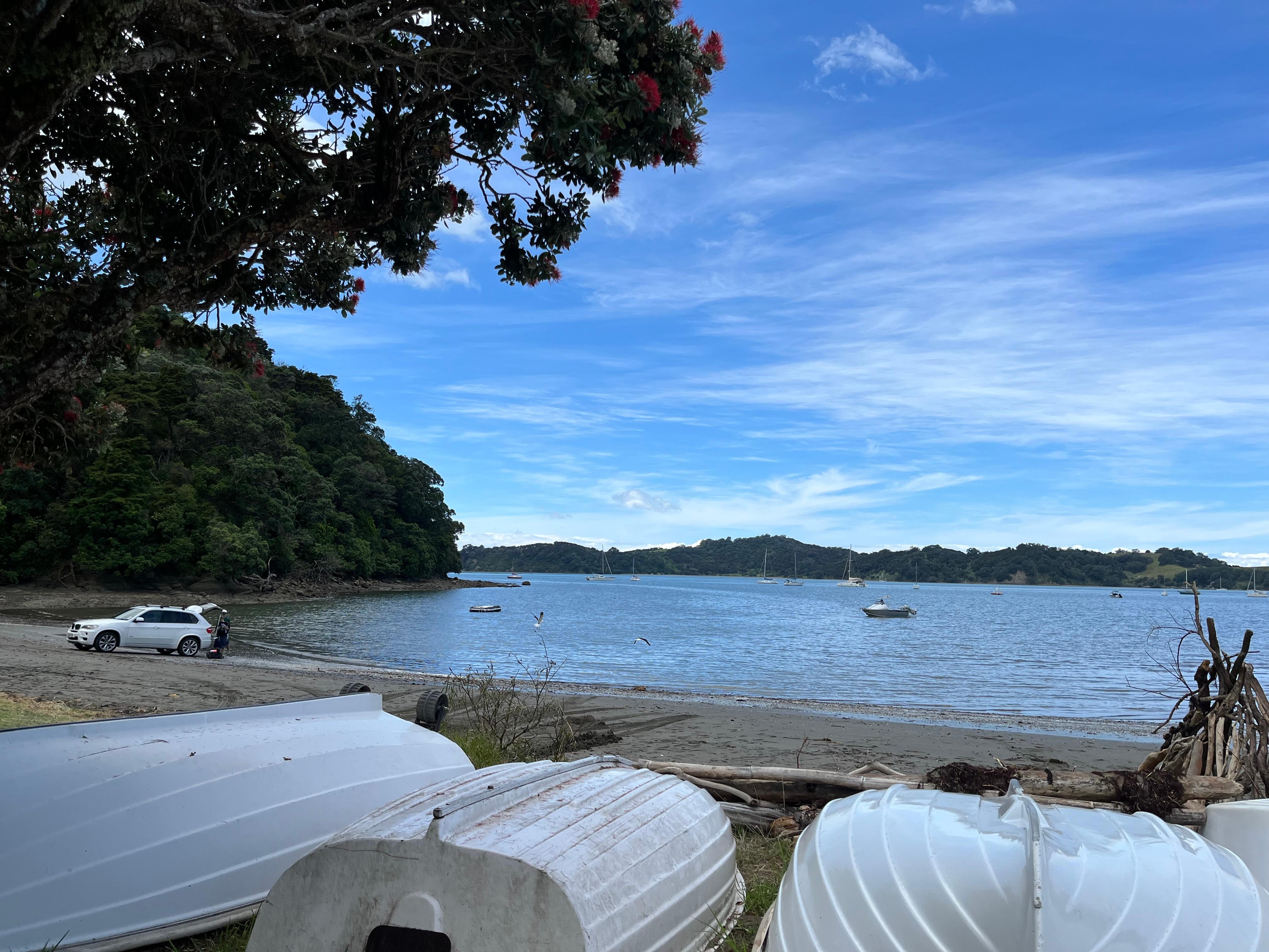 Ōpahi Bay, excellent for swimming when it’s high tide 👍 