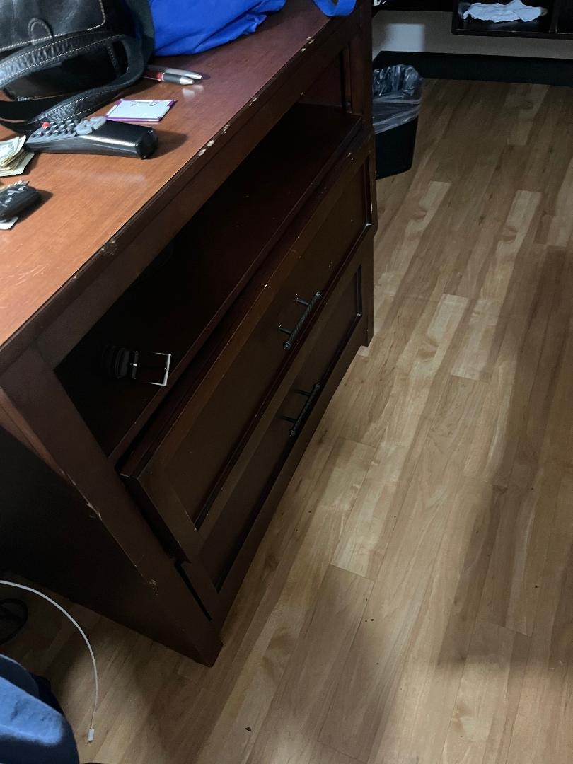 Dresser chipped and worn