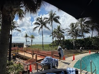 Pool deck in reconstruction