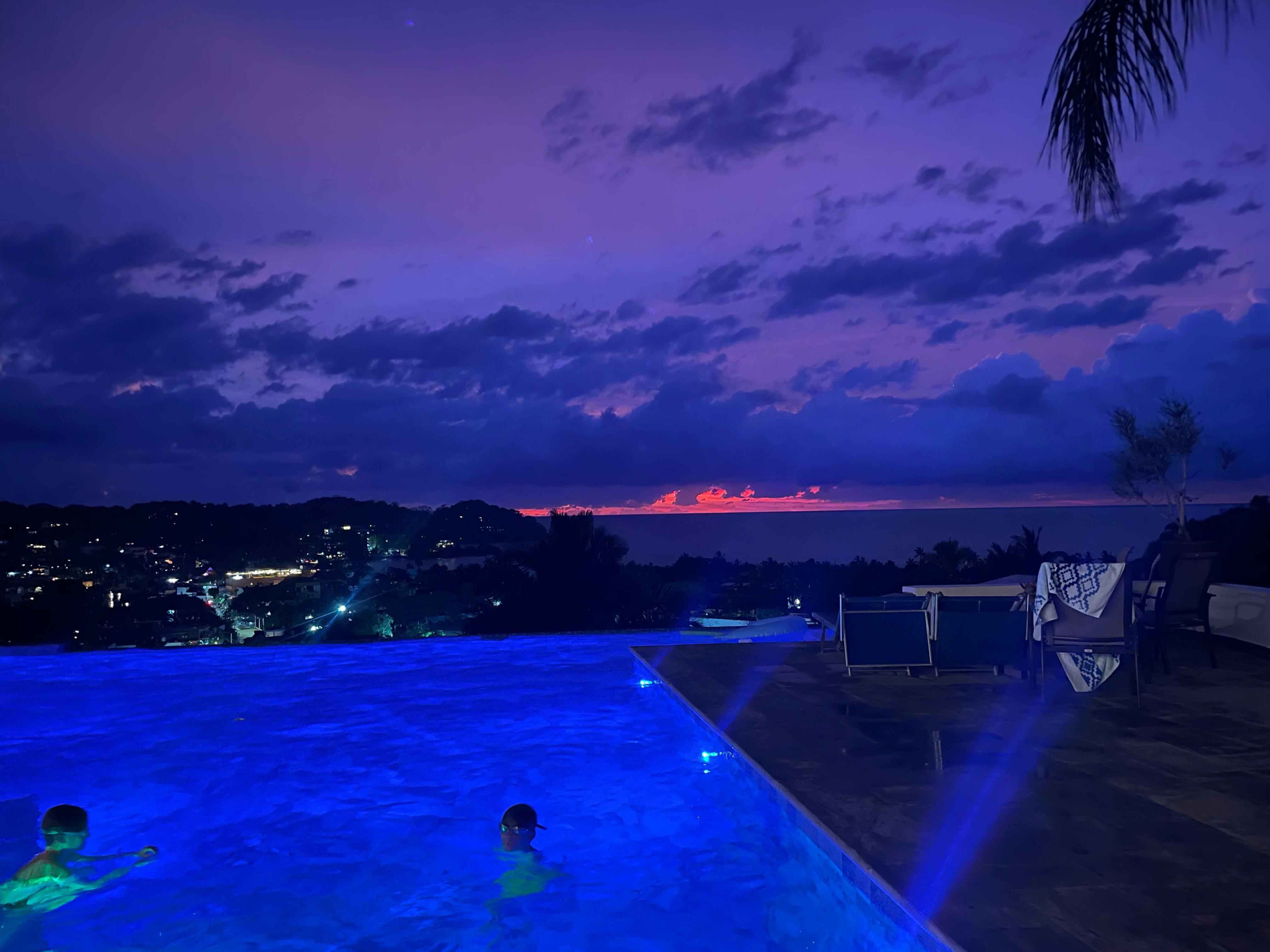 Sunsets from the house and pool are stunning