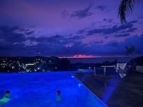 Sunsets from the house and pool are stunning