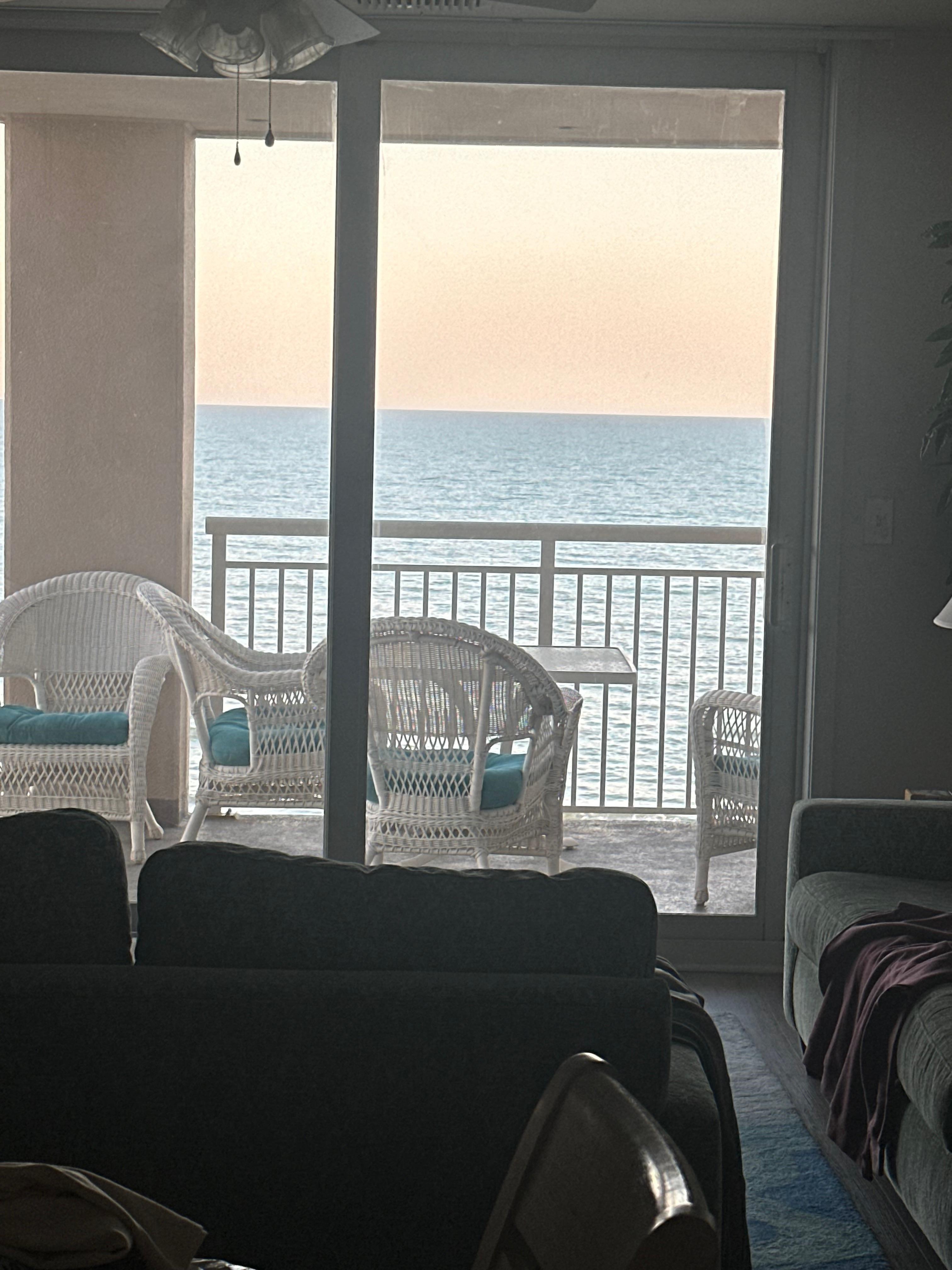 View from kitchen area. 