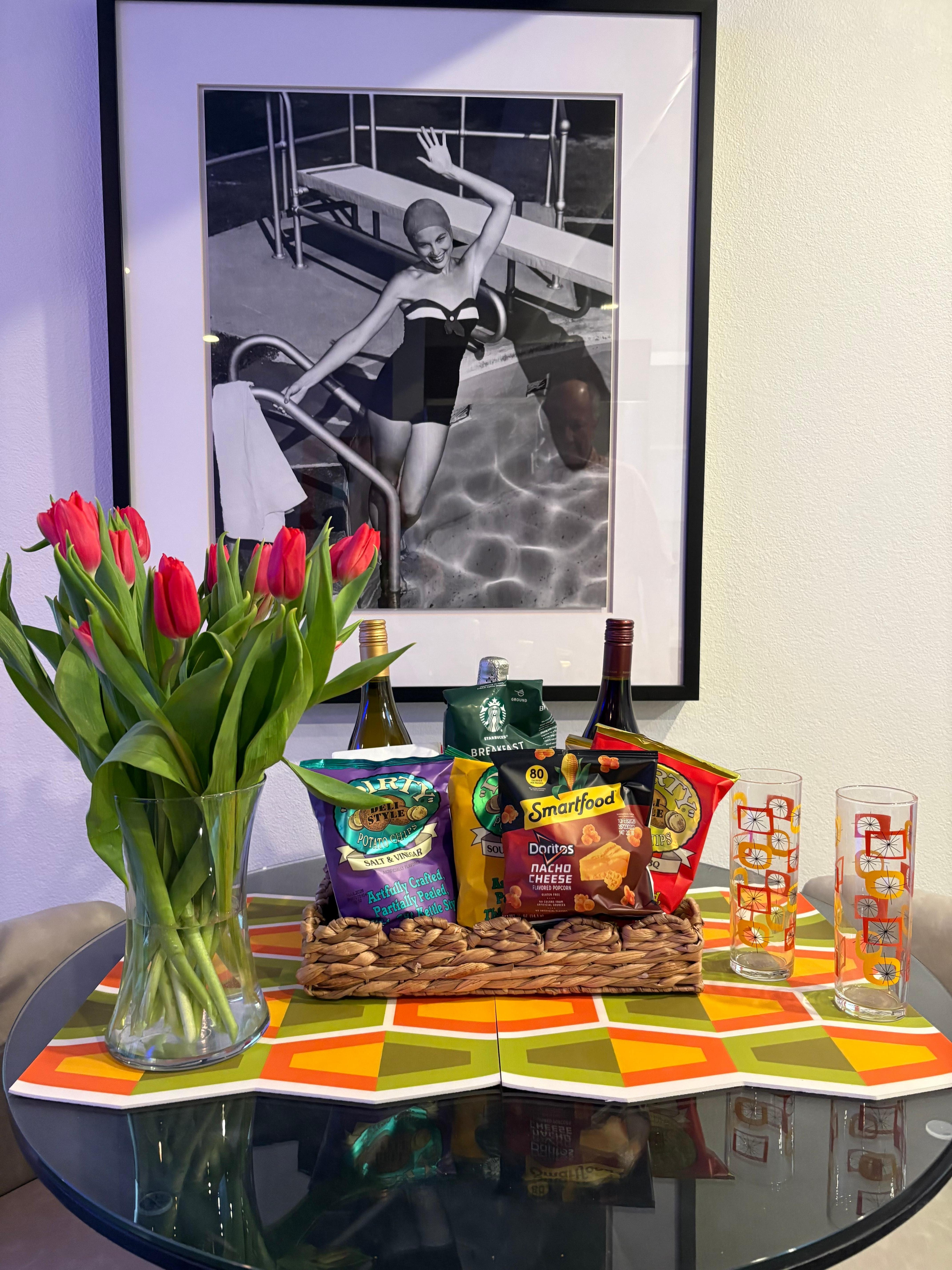 Welcome basket provided at check in with owner was a nice touch