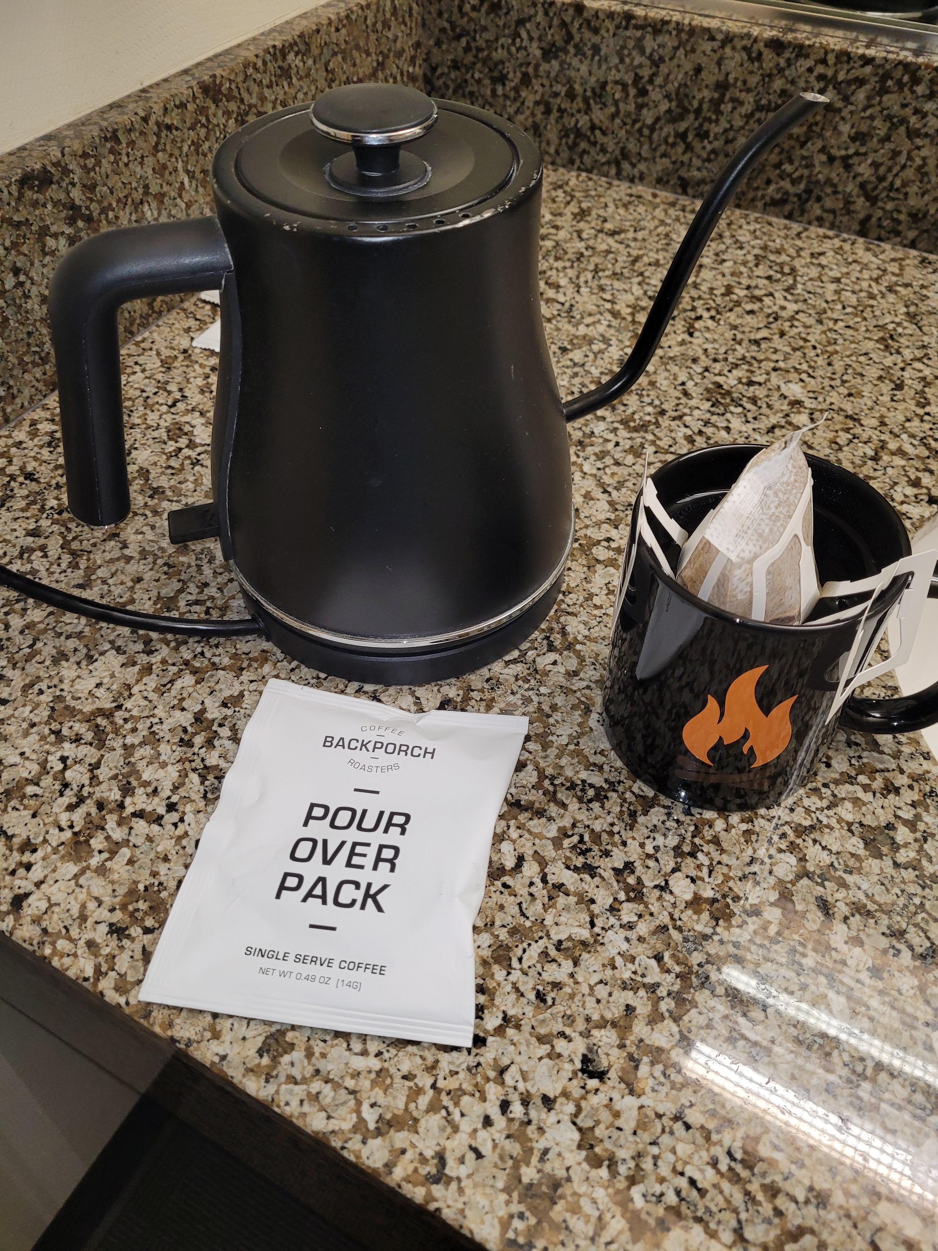 Great idea for heating water for coffee