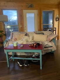 Sitting room with many windows