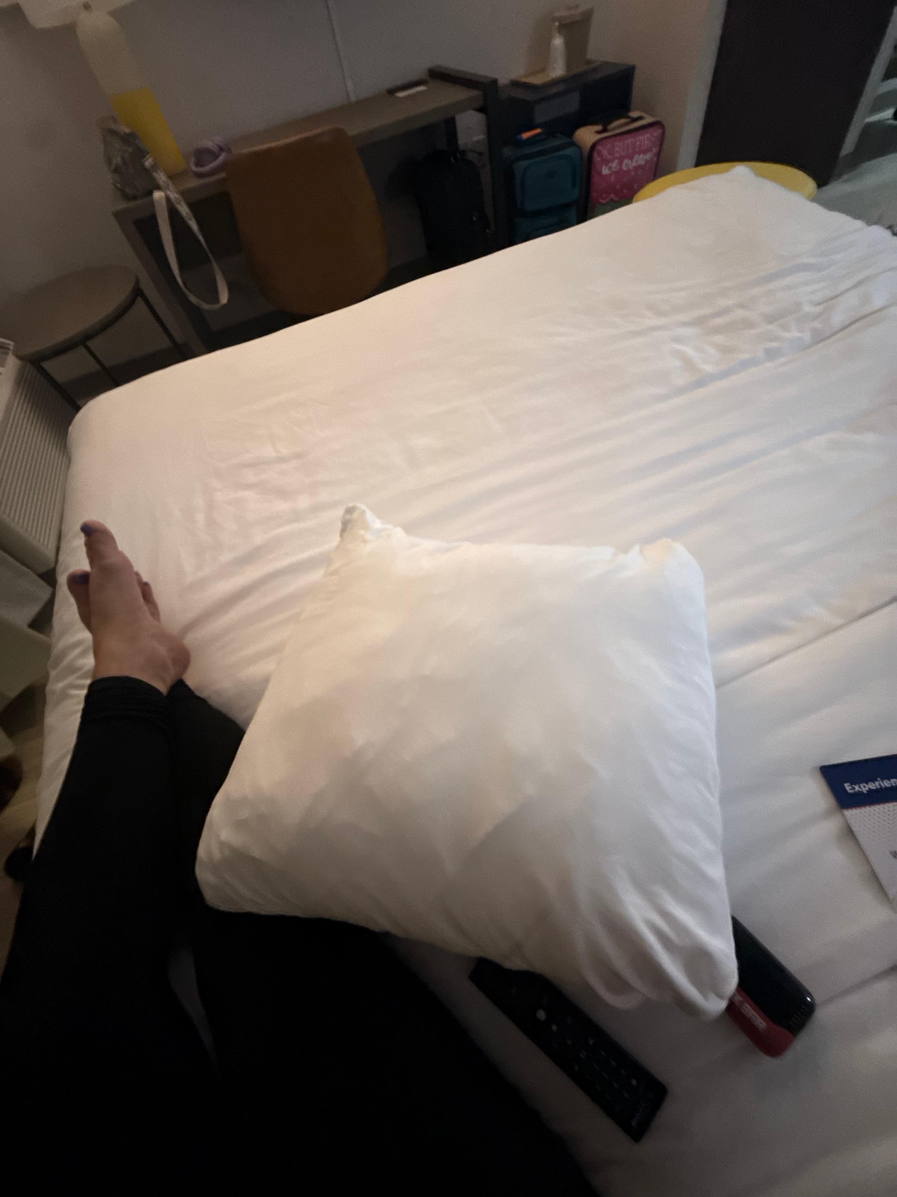 Under sized bed pillow