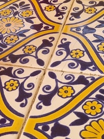 Cracked table which my sister cut her arm on