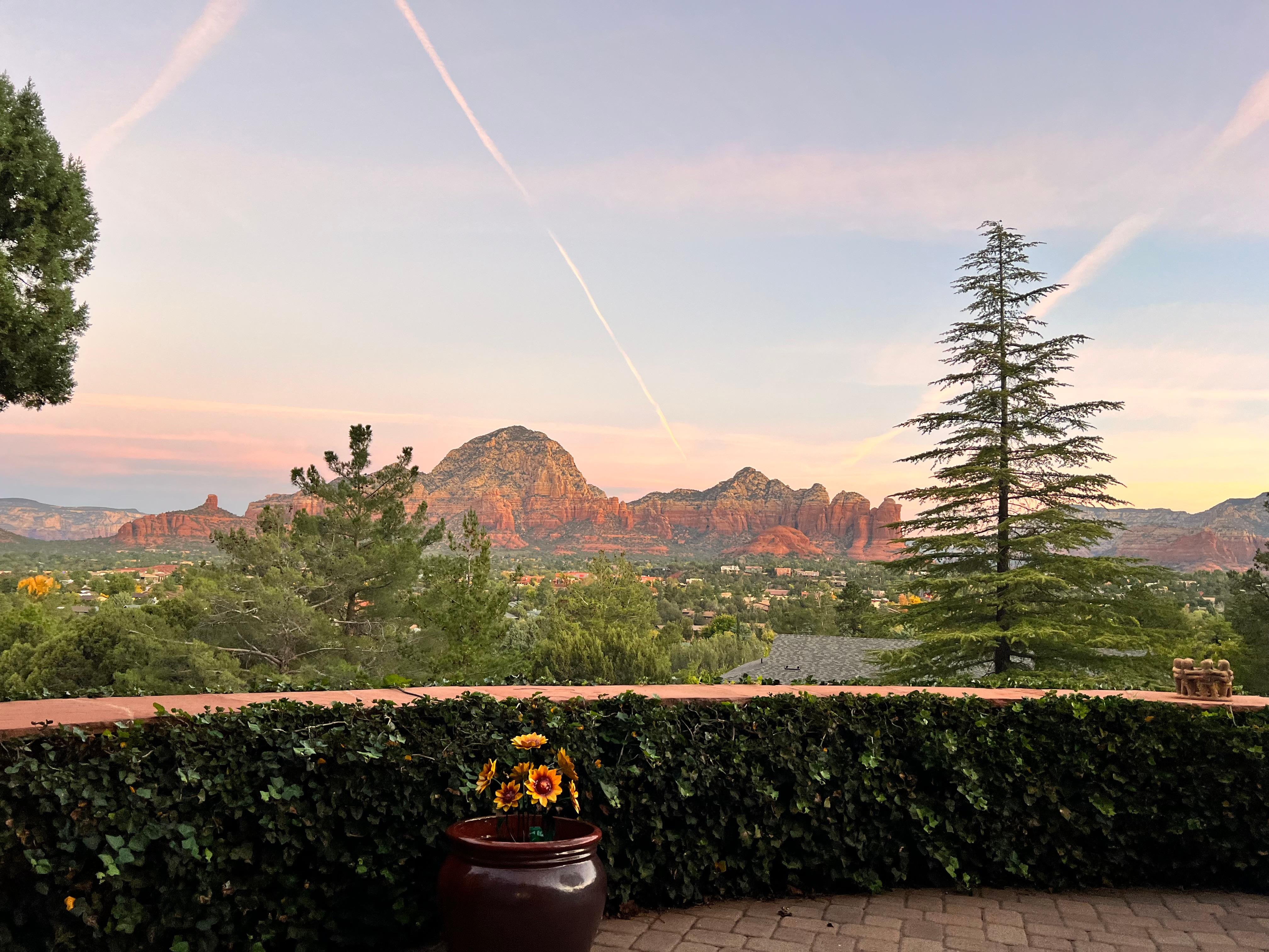 Sunrise from the patio