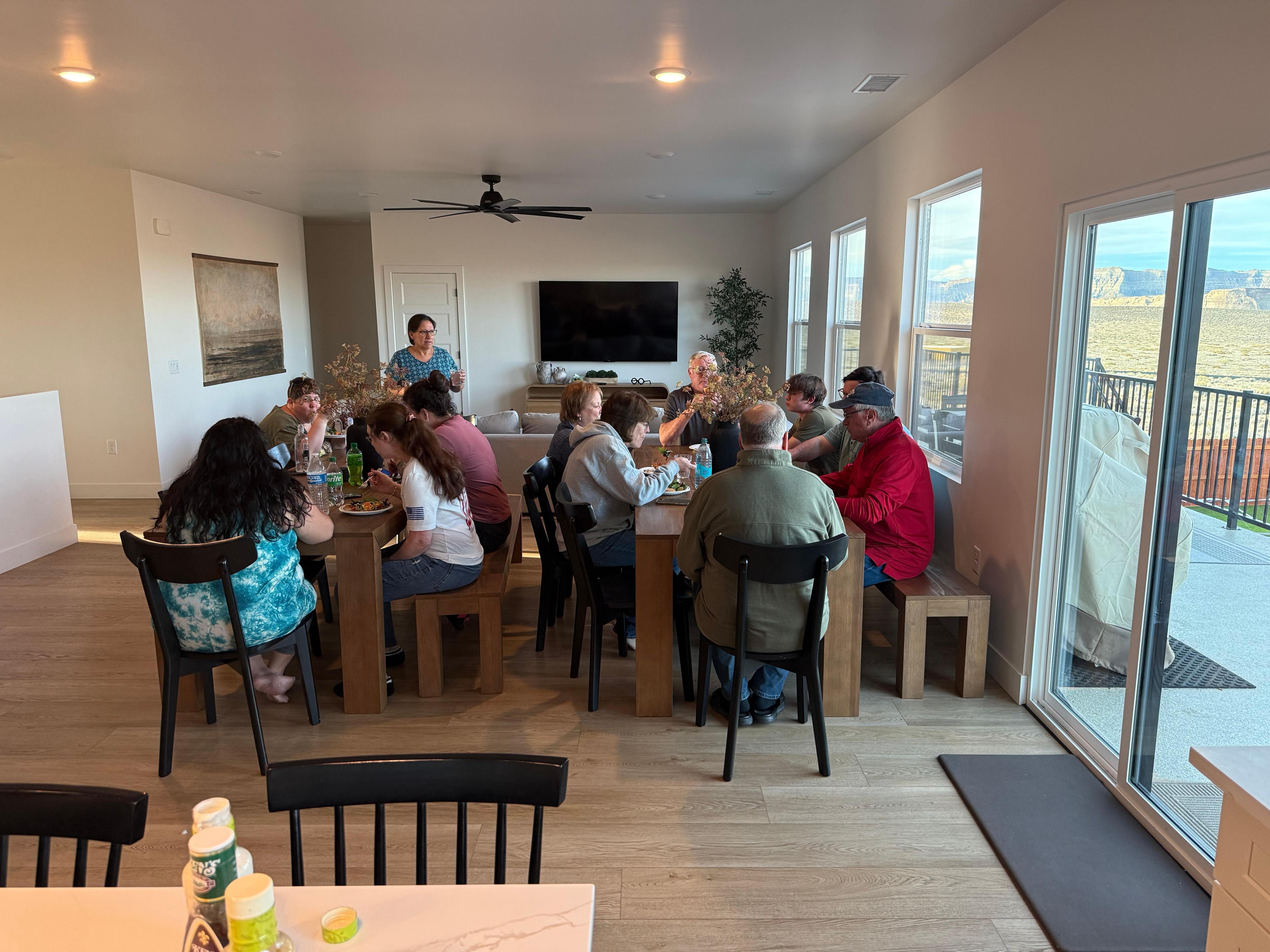 Spacious dining room!