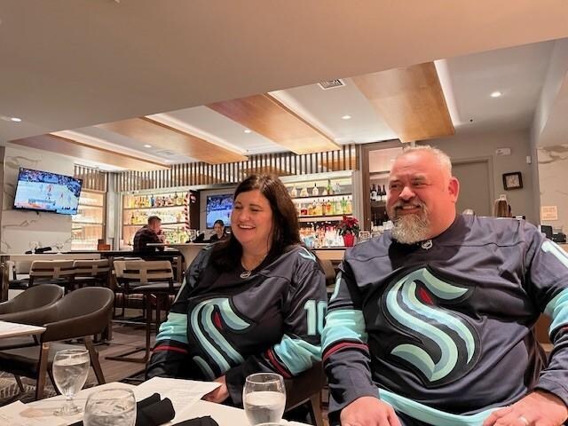 Pre game drinks at the Crown Plaza Bar
