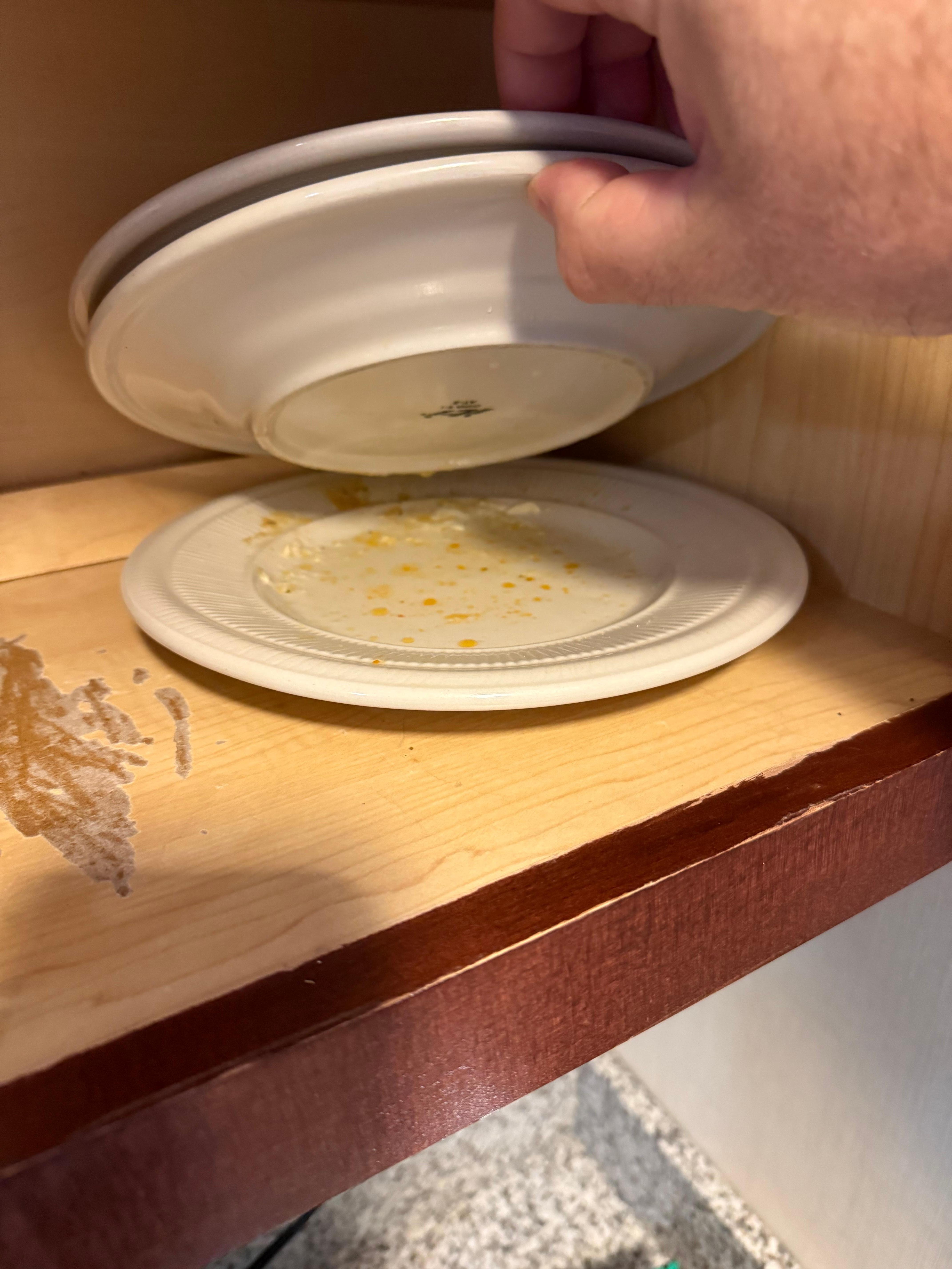 Dirty plates
