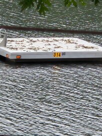 This was the only swim platform in the area that looked like this. Very disappointing.