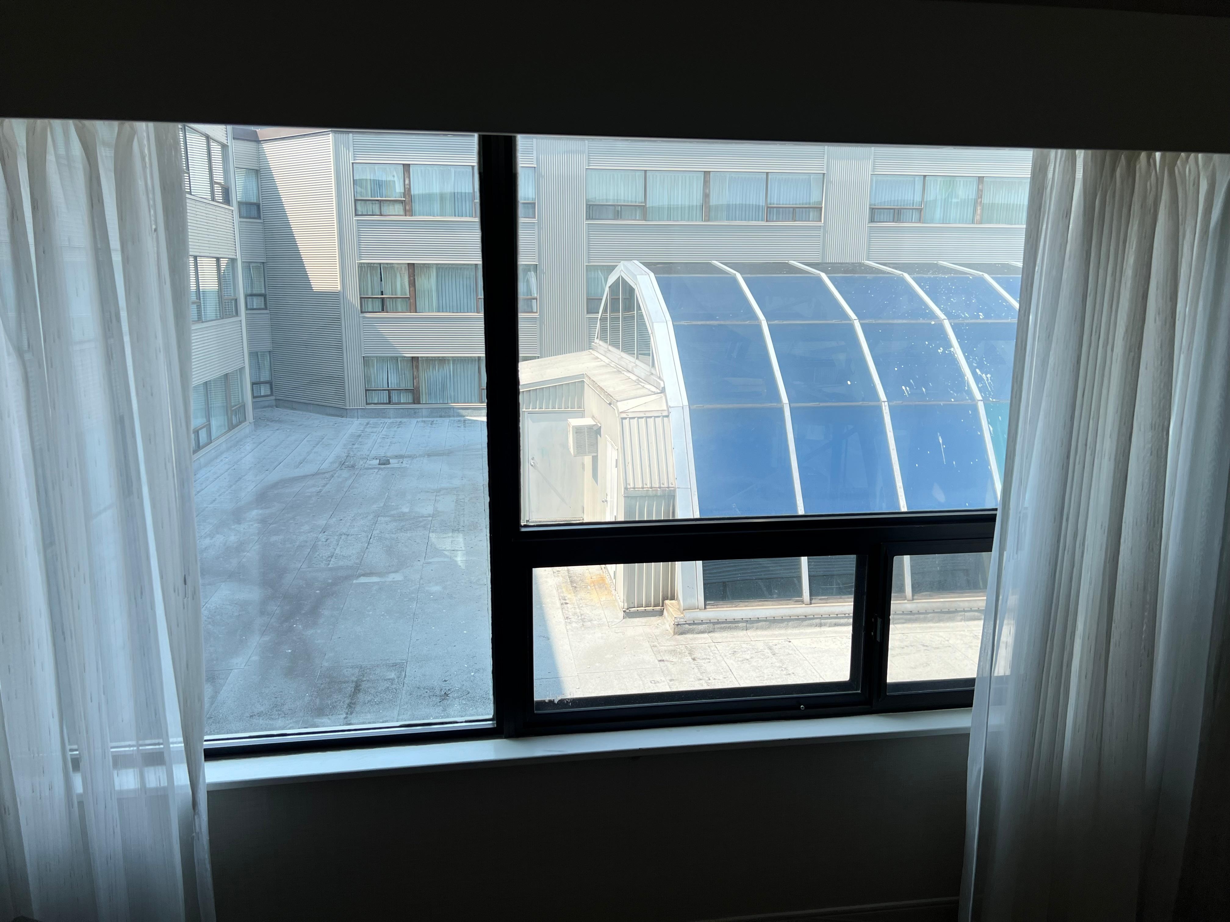 View from dark room