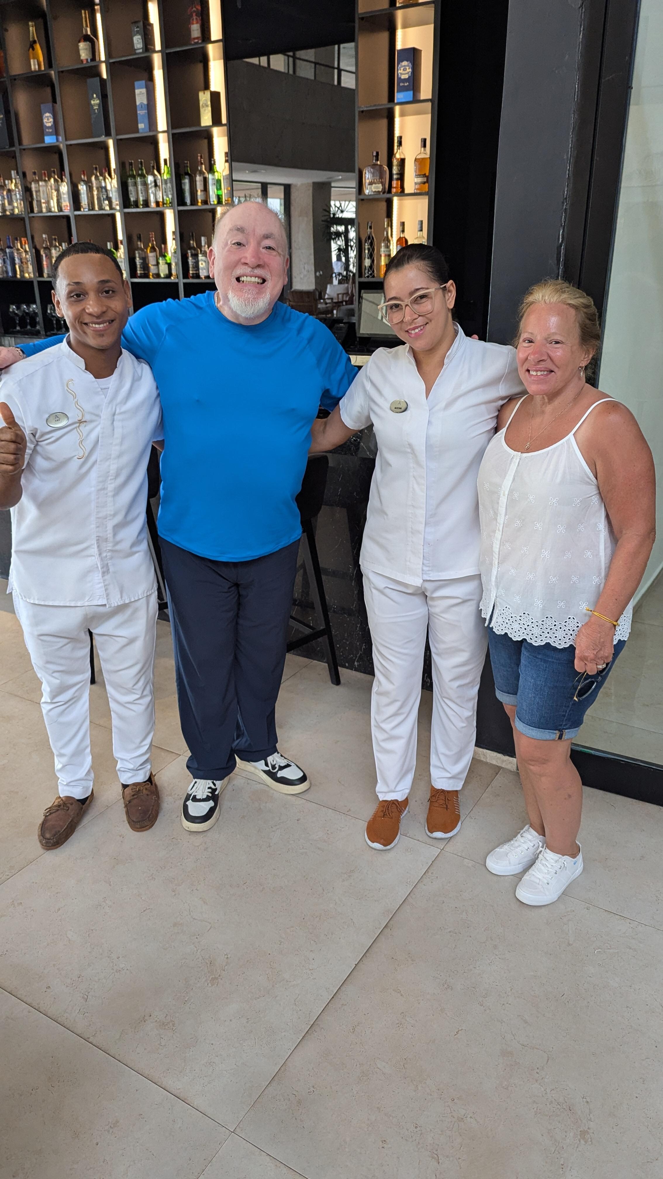 Just some of the great people that helped us with drinks.