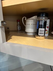 Cupboards filthy and had spillage