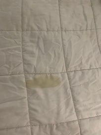 Stain on linens.