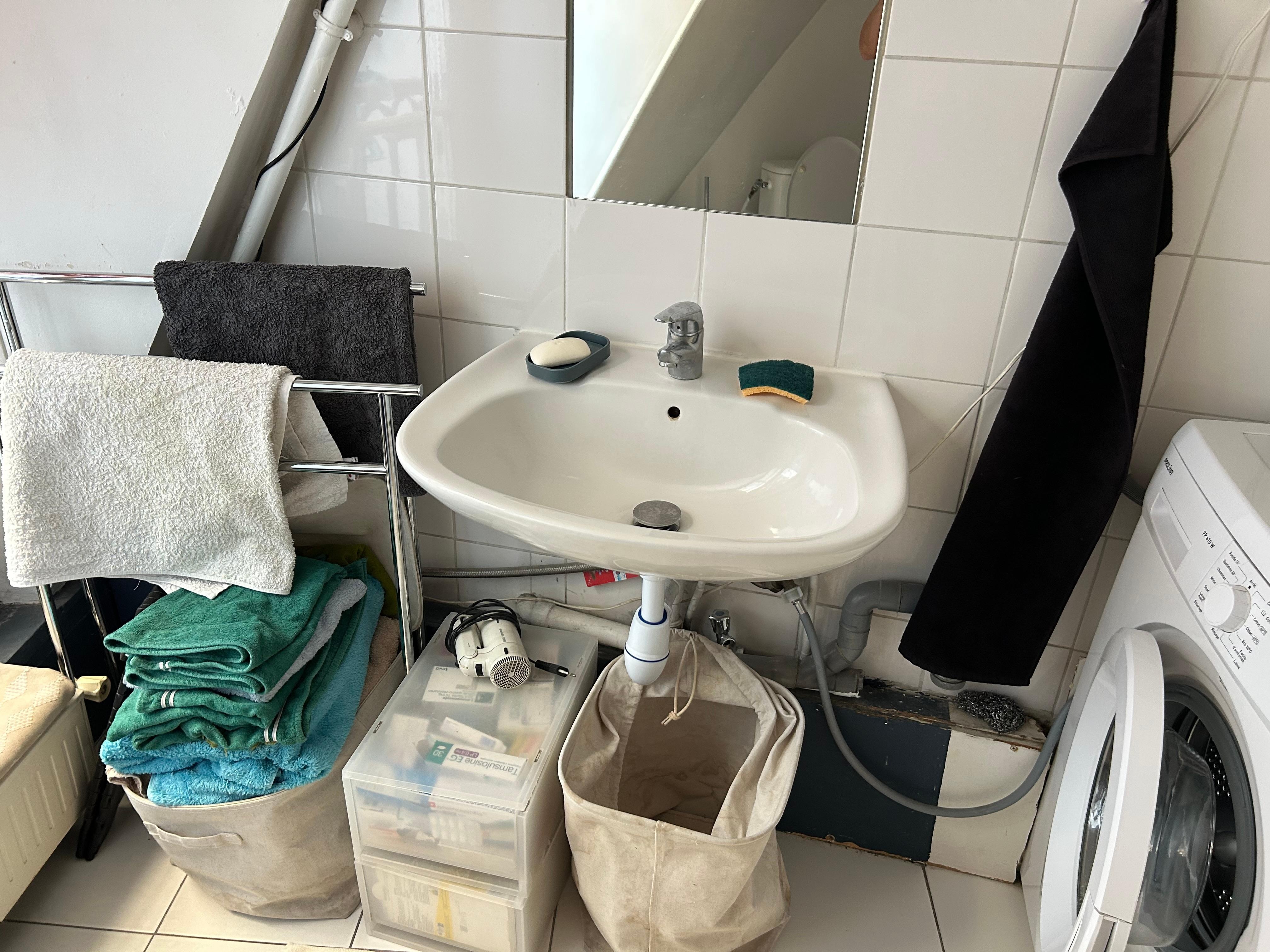 Bathroom upon arrival