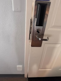 The door wouldnât even shut all the way I was in the room for literally 3 minutes and decided Iâm out of here!