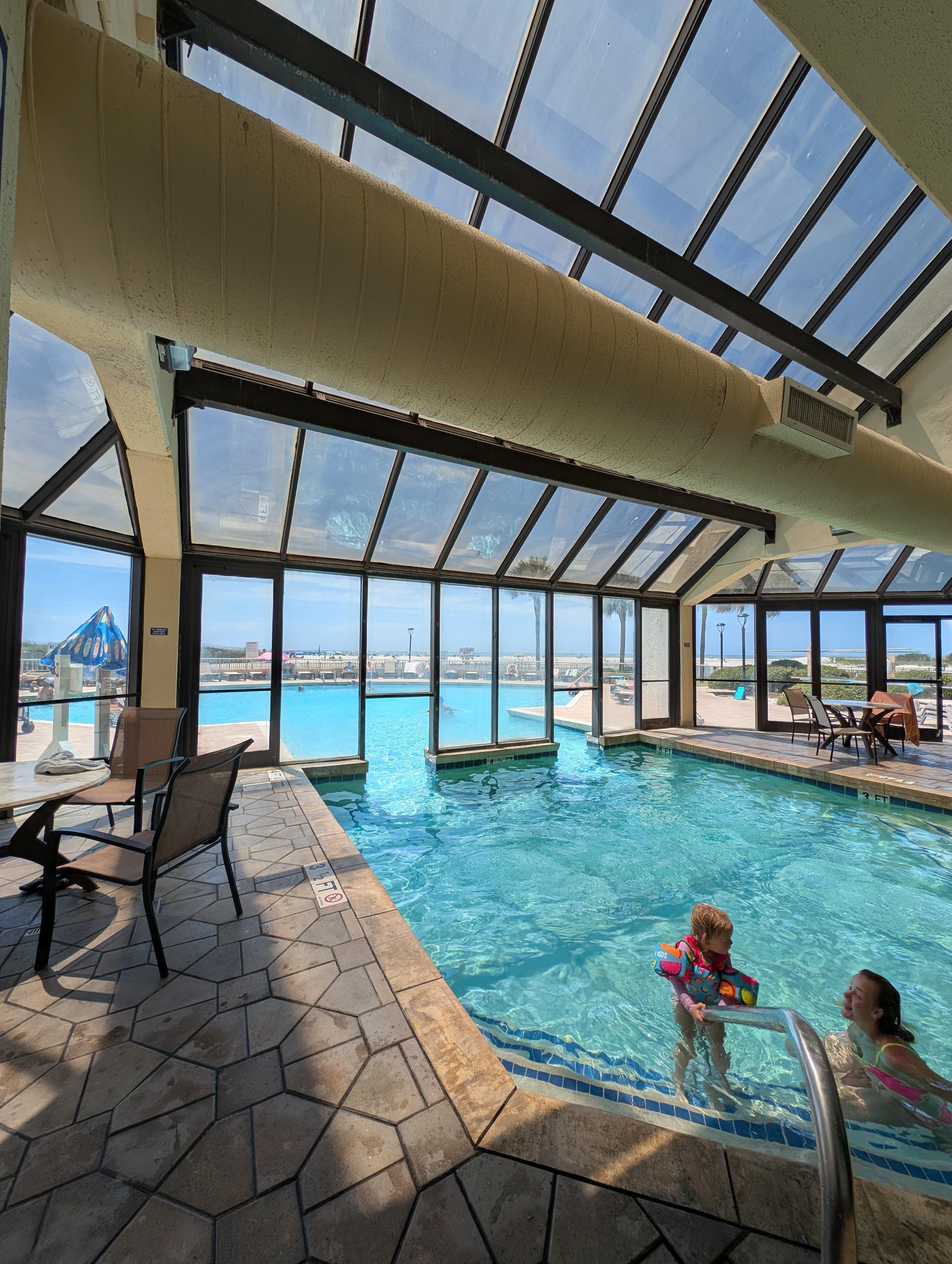 South Tower Pool (Indoor) - You an swim between the outdoor and indoor pool, only available to South Tower residents.